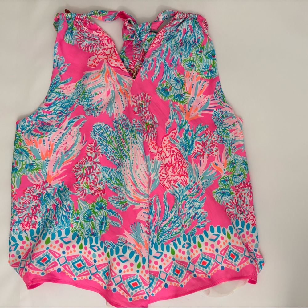 Lilly Pulitzer Pink and Blue top